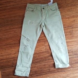 Zara Basic Denim Capri Length Jeans